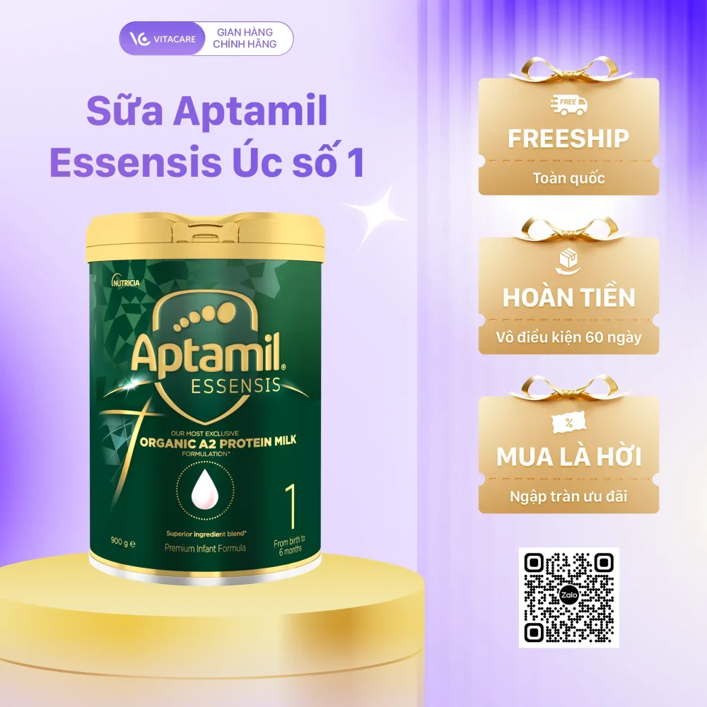 Sữa Aptamil Essensis số 1 – 900g (Úc) cho bé từ 0-6 tháng tuổi