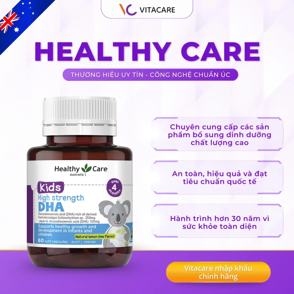 Healthy Care – Thương hiệu Úc cung cấp sản phẩm bổ sung dinh dưỡng đạt chuẩn quốc tế, an toàn, hiệu quả, với hành trình hơn 30 năm chăm sóc sức khỏe toàn diện.