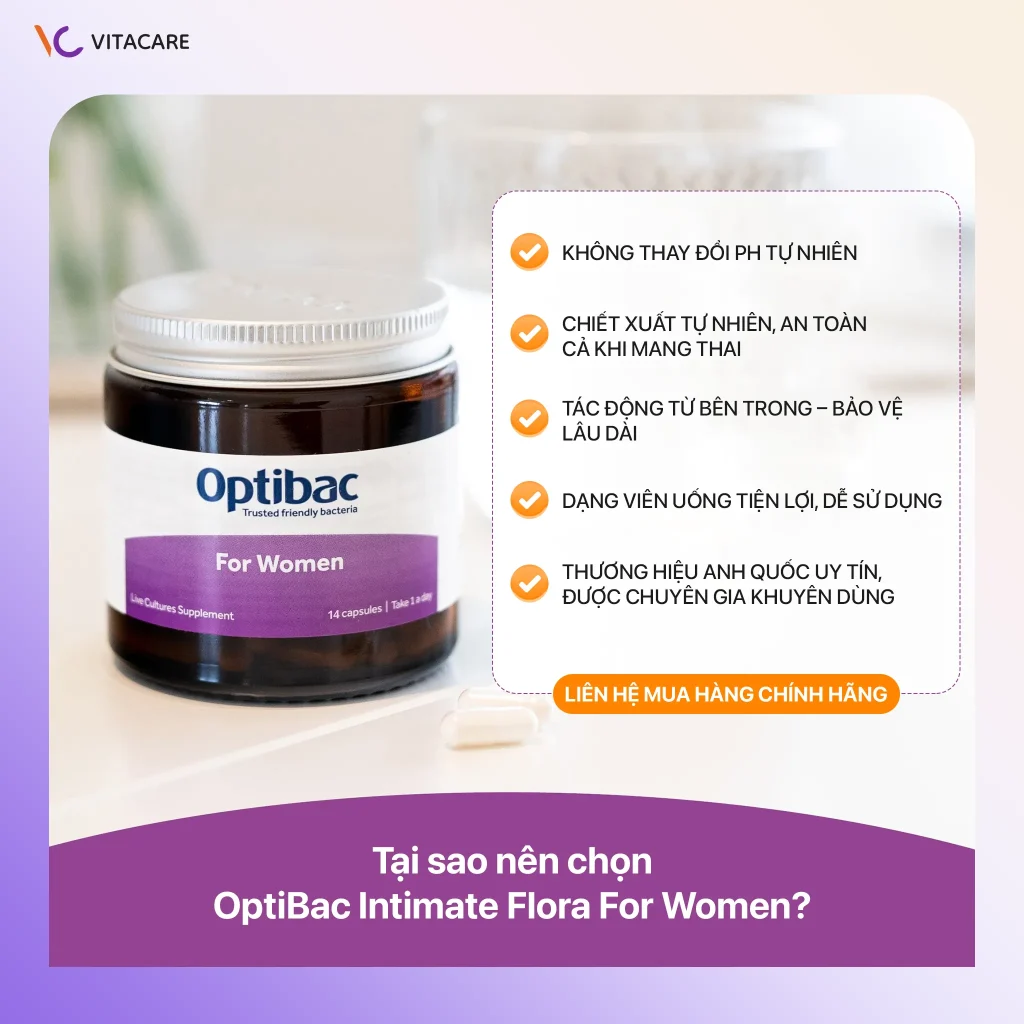 Tại sao nên chọn Optibac Intimate Flora For Women? Ưu điểm viên uống Optibac Intimate Flora For Women an toàn cho phụ nữ mang thai