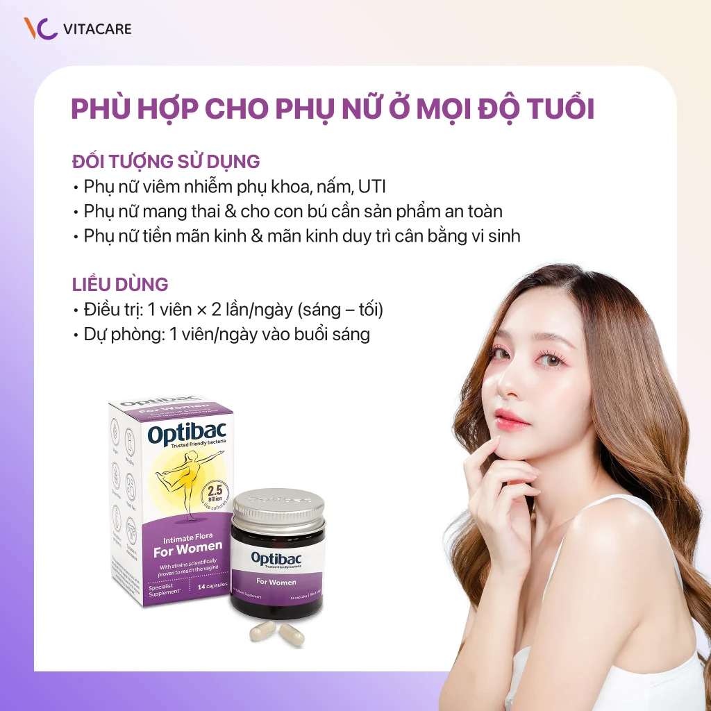 Hướng dẫn sử dụng Optibac Intimate Flora For Women Liều dùng và đối tượng sử dụng Optibac Intimate Flora For Women