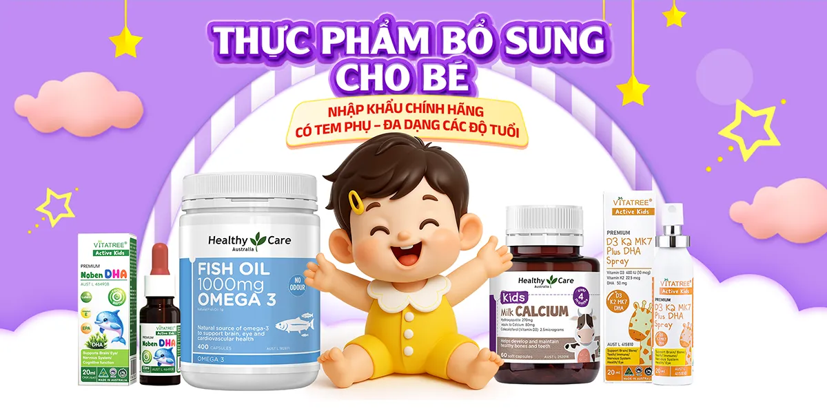 Thực phẩm bổ sung cho bé