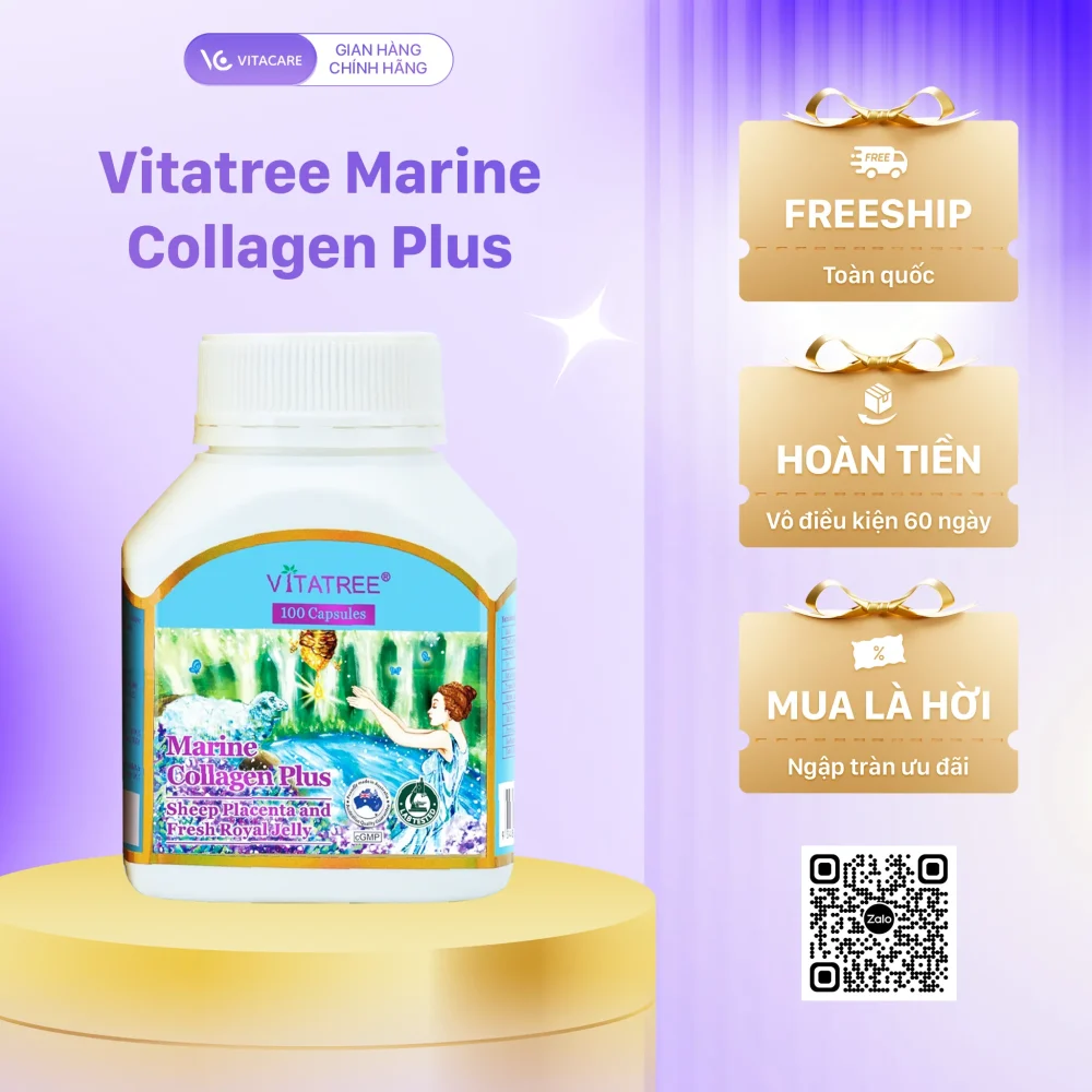 Tinh Dầu Hoa Anh Thảo Vitatree Evening Primrose Oil 100 Viên