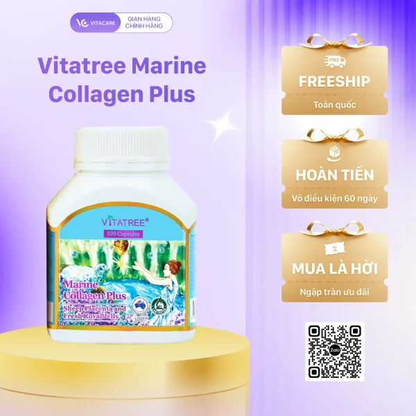 Tinh Dầu Hoa Anh Thảo Vitatree Evening Primrose Oil 100 Viên