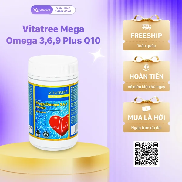 Vitatree Mega Omega 3,6,9 Plus Q10