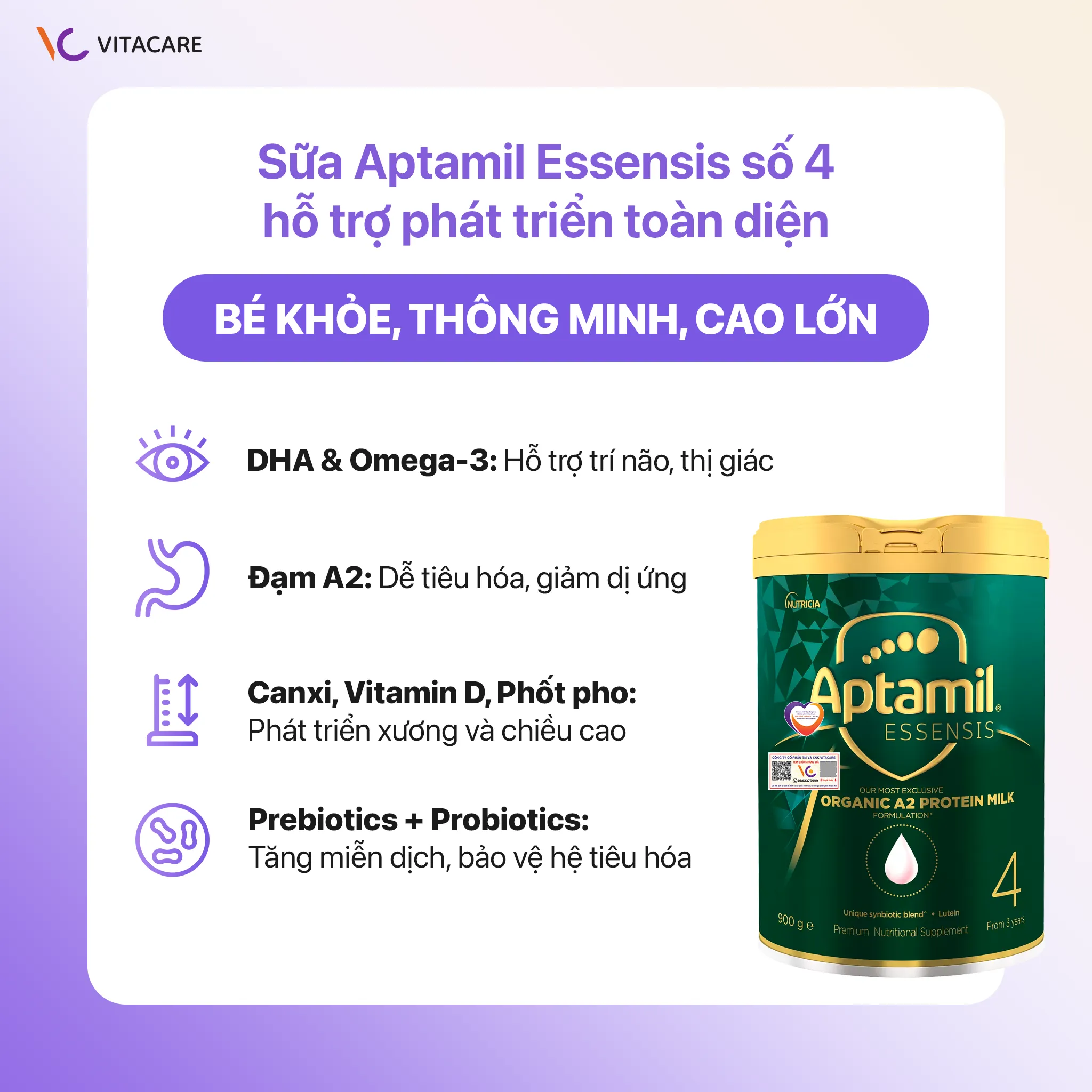 Sữa Aptamil Essensis số 4 hỗ trợ bé phát triển toàn diện Sữa Aptamil Essensis số 4 hỗ trợ bé phát triển toàn diện