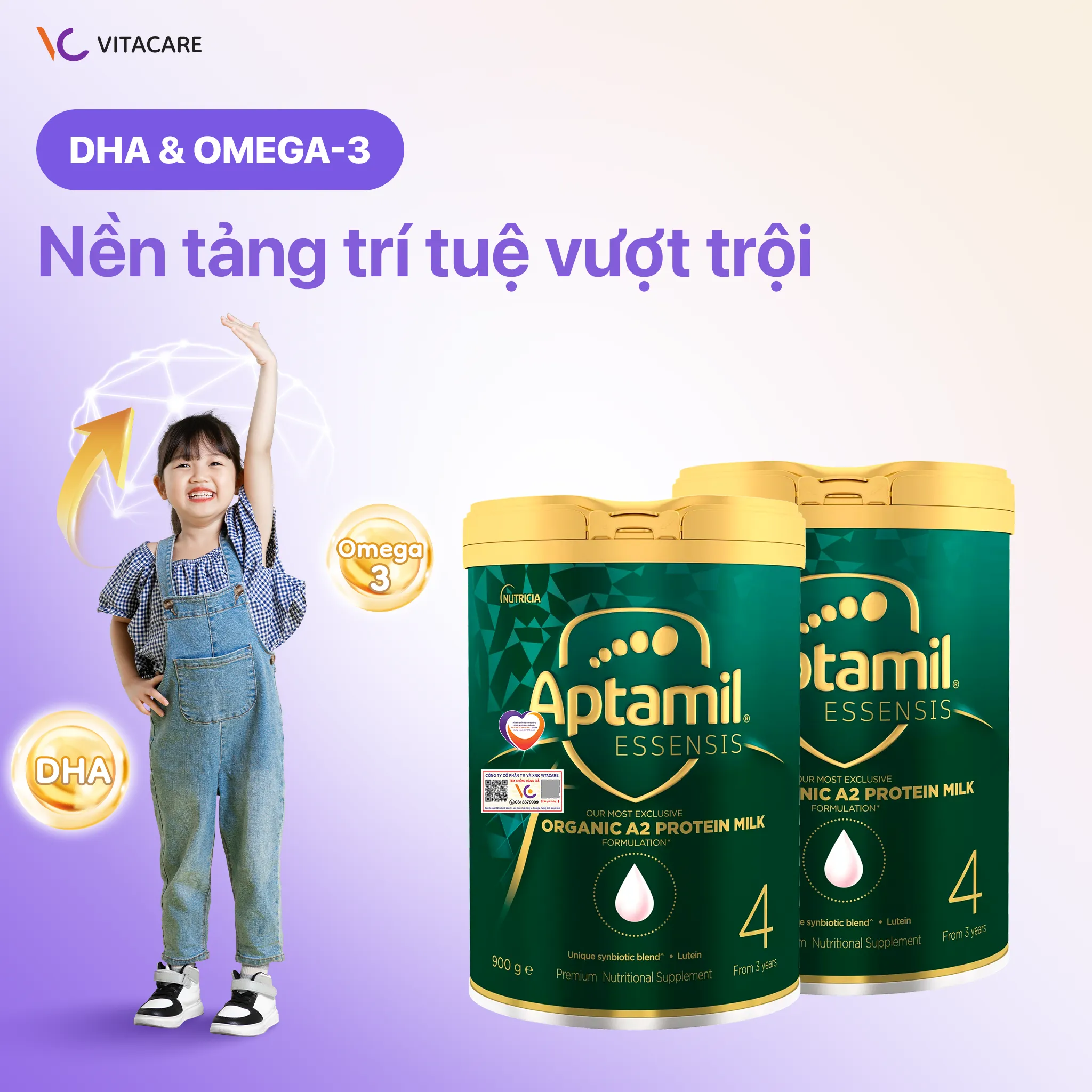 Hàm lượng DHA và Omega-3 hỗ trợ phát triển trí não, thị lực Hàm lượng DHA và Omega-3 hỗ trợ phát triển trí não, thị lực