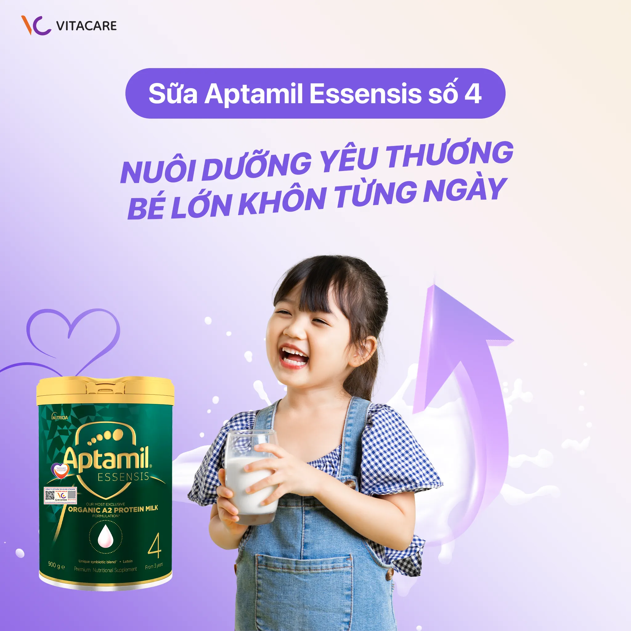 Aptamil Essensis số 4 nuôi dưỡng yêu thương bé lớn khôn từng ngày Aptamil Essensis số 4 nuôi dưỡng yêu thương bé lớn khôn từng ngày