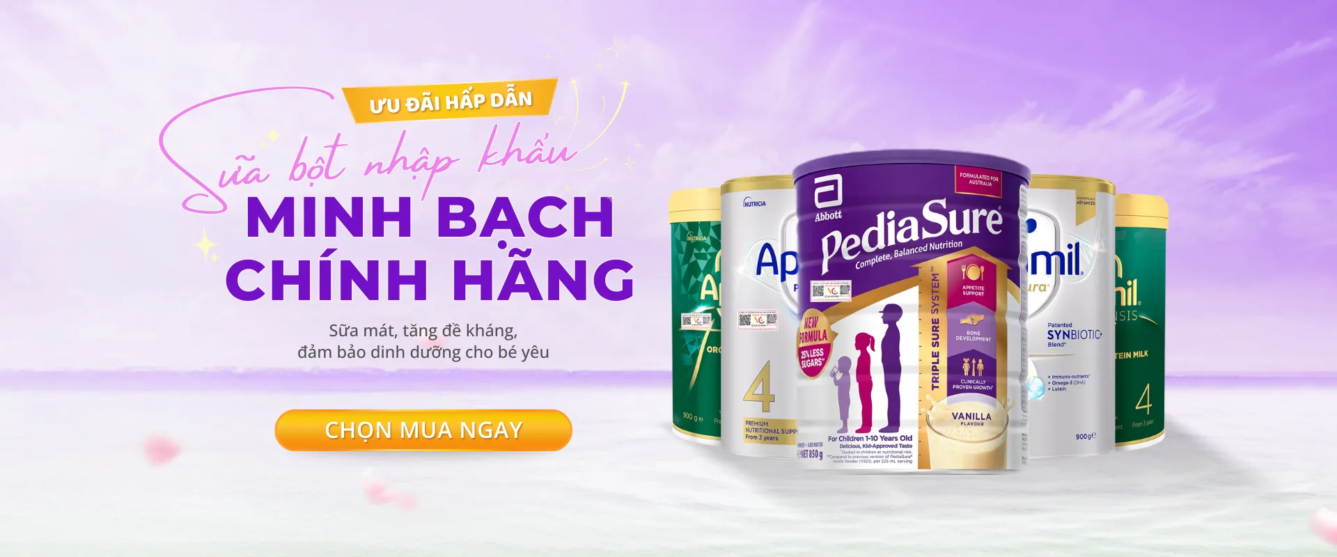 Sữa bột cho bé