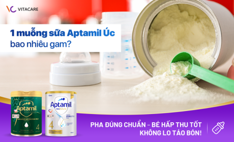 1 muỗng sữa aptamil úc bao nhiêu gam