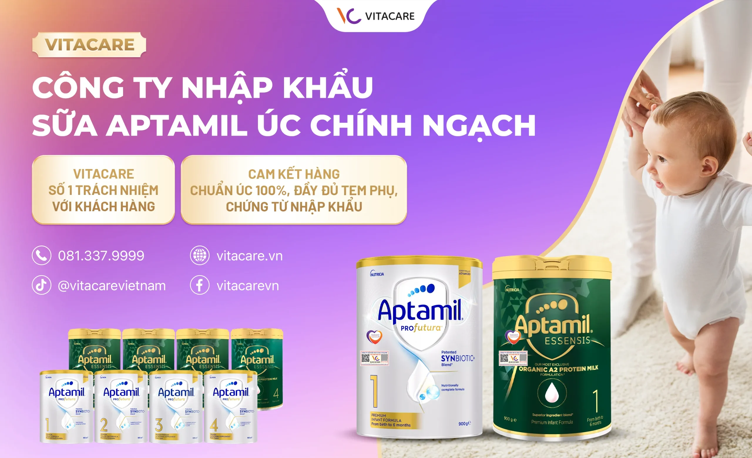 Công ty nhập khẩu sữa aptamil úc