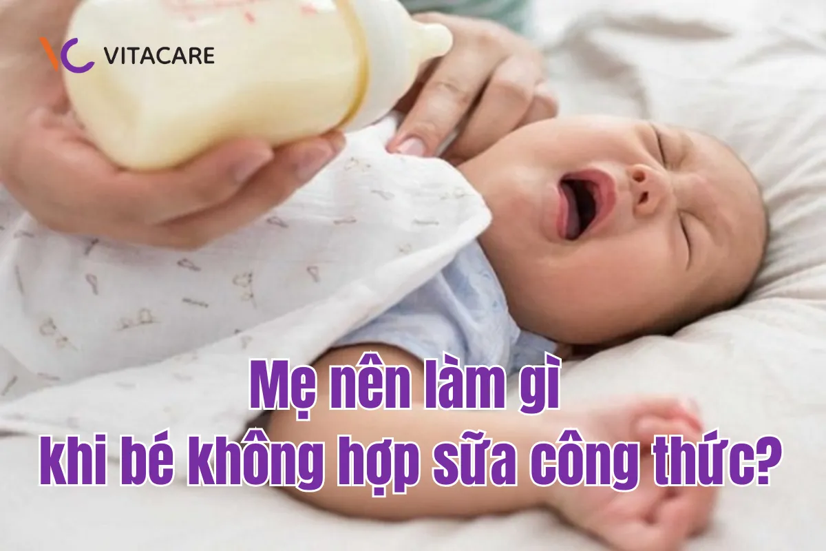 Dấu hiệu bé không hợp sữa công thức