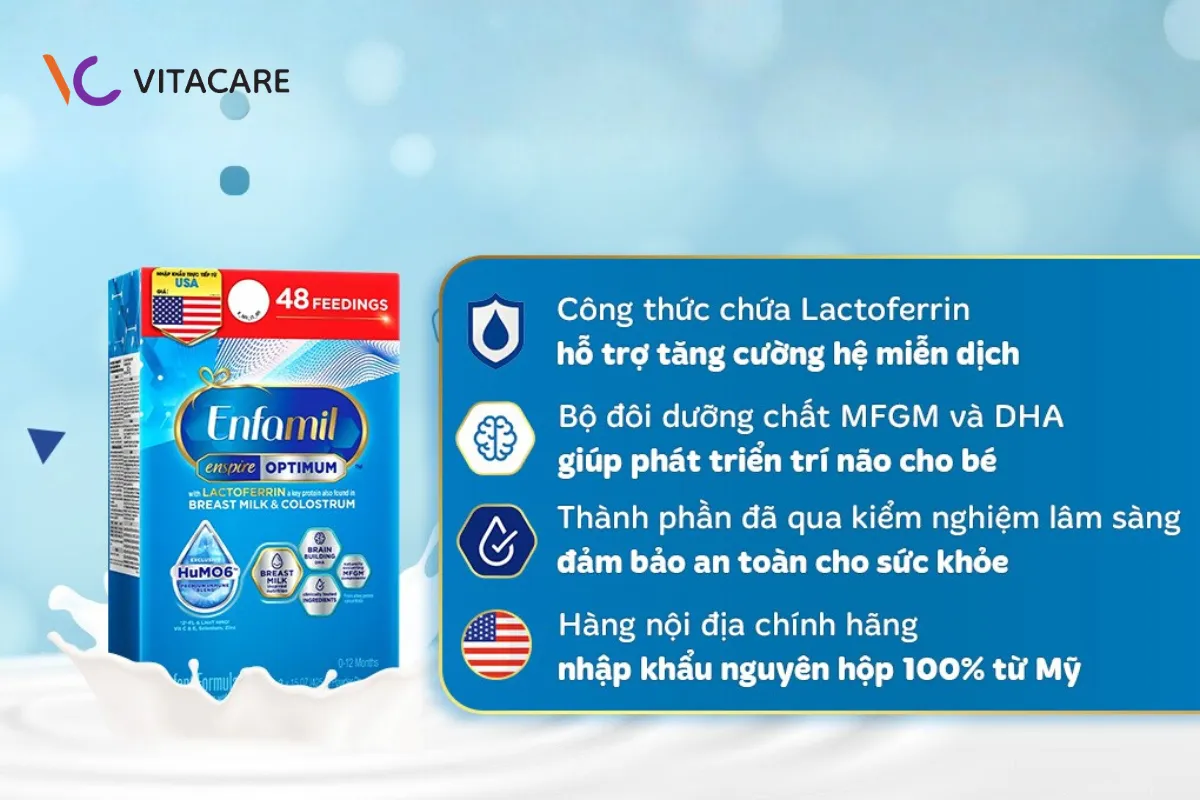 Sữa Enspire là lựa chọn tối ưu cho trẻ từ 0-12 tuổi