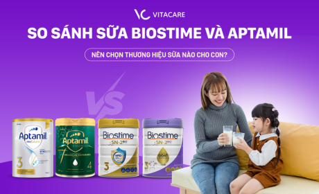 So sánh sữa biostime và aptamil
