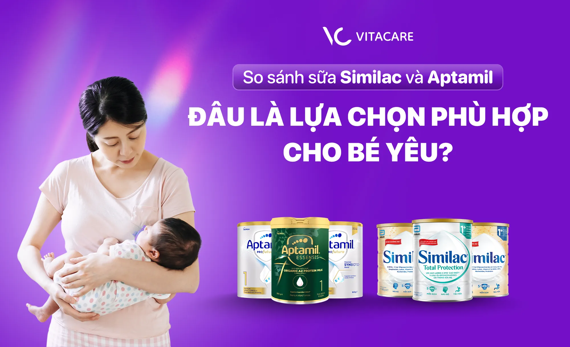 So sánh sữa similac và aptamil