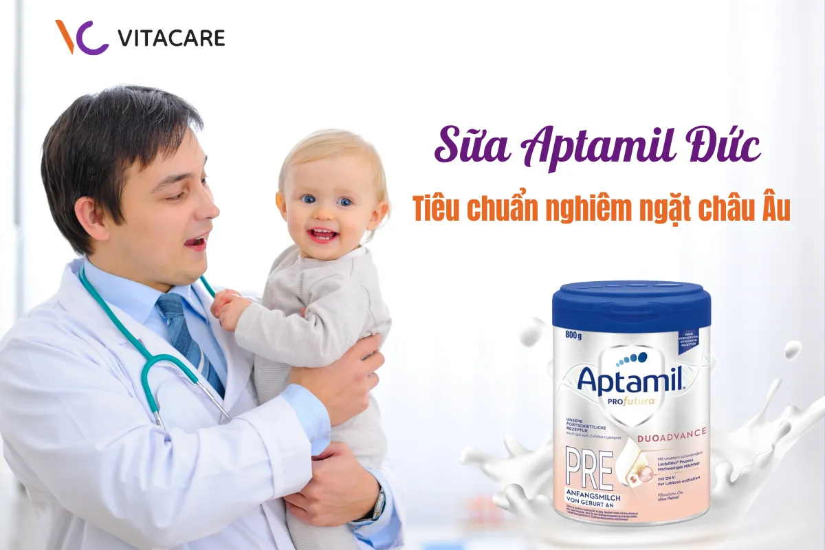 Sữa Aptamil Đức với tiêu chuẩn nghiêm ngặt Châu Âu Sữa Aptamil Đức với tiêu chuẩn nghiêm ngặt Châu Âu