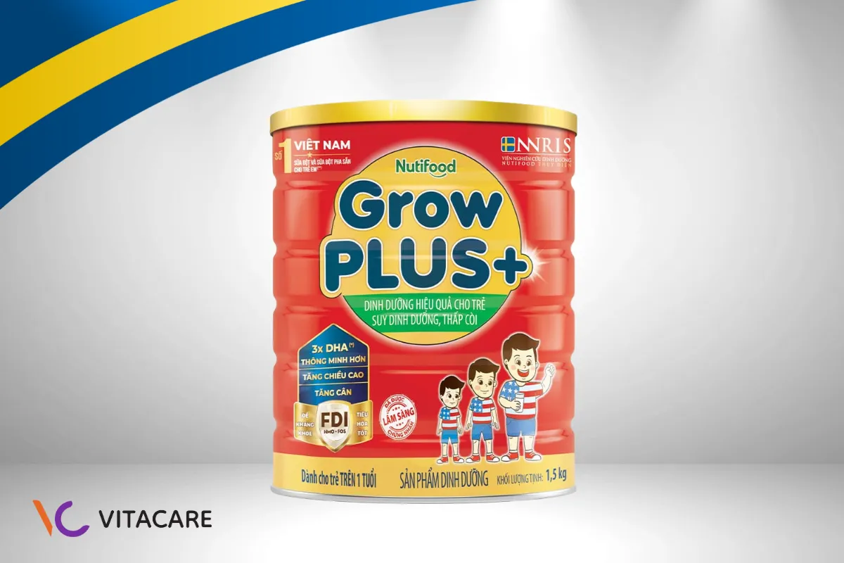 Sữa NutiFood GrowPLUS+ giúp trẻ 1 tuổi tăng cân đúng chuẩn Sữa NutiFood GrowPLUS+ giúp trẻ 1 tuổi tăng cân đúng chuẩn