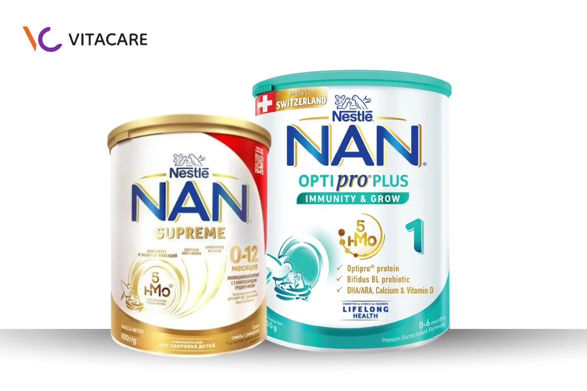 Sữa công thức cho bé NAN nhẹ bụng, tốt cho hệ tiêu hóa Sữa công thức cho bé NAN nhẹ bụng, tốt cho hệ tiêu hóa
