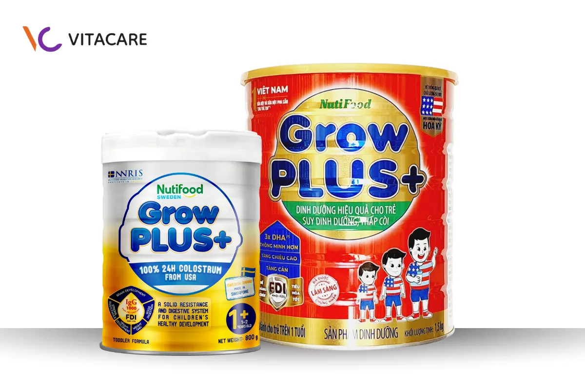 Sữa công thức Nutifood Grow Plus tương tự sữa mẹ Sữa công thức Nutifood Grow Plus tương tự sữa mẹ