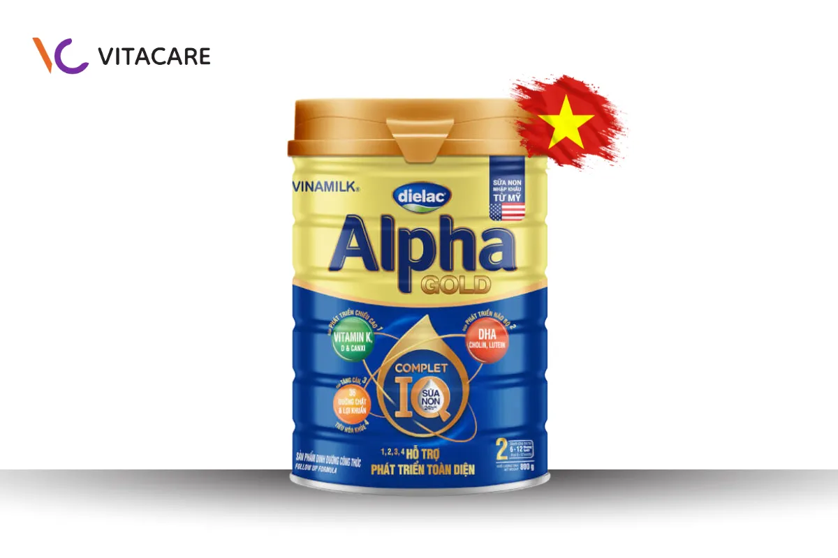 Sữa bột cho bé dưới 1 tuổi Dielac Alpha Gold IQ số 2 Sữa bột cho bé dưới 1 tuổi Dielac Alpha Gold IQ số 2