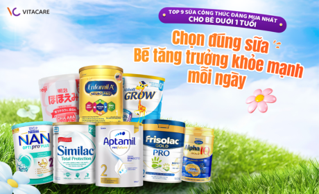 Sữa công thức cho bé dưới 1 tuổi