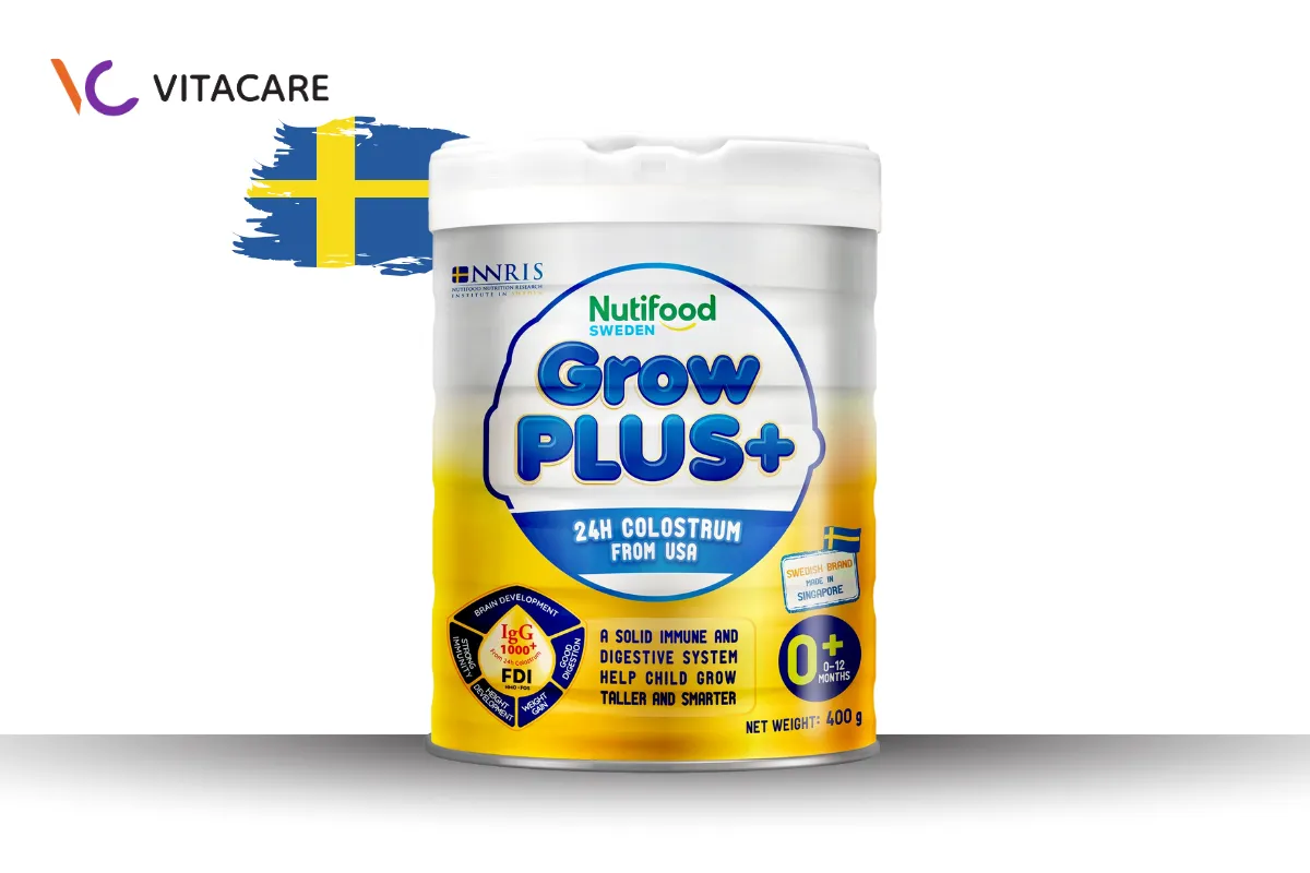 Sữa bột NutiFood GrowPLUS+ vàng (sữa non) Sữa bột NutiFood GrowPLUS+ vàng (sữa non)