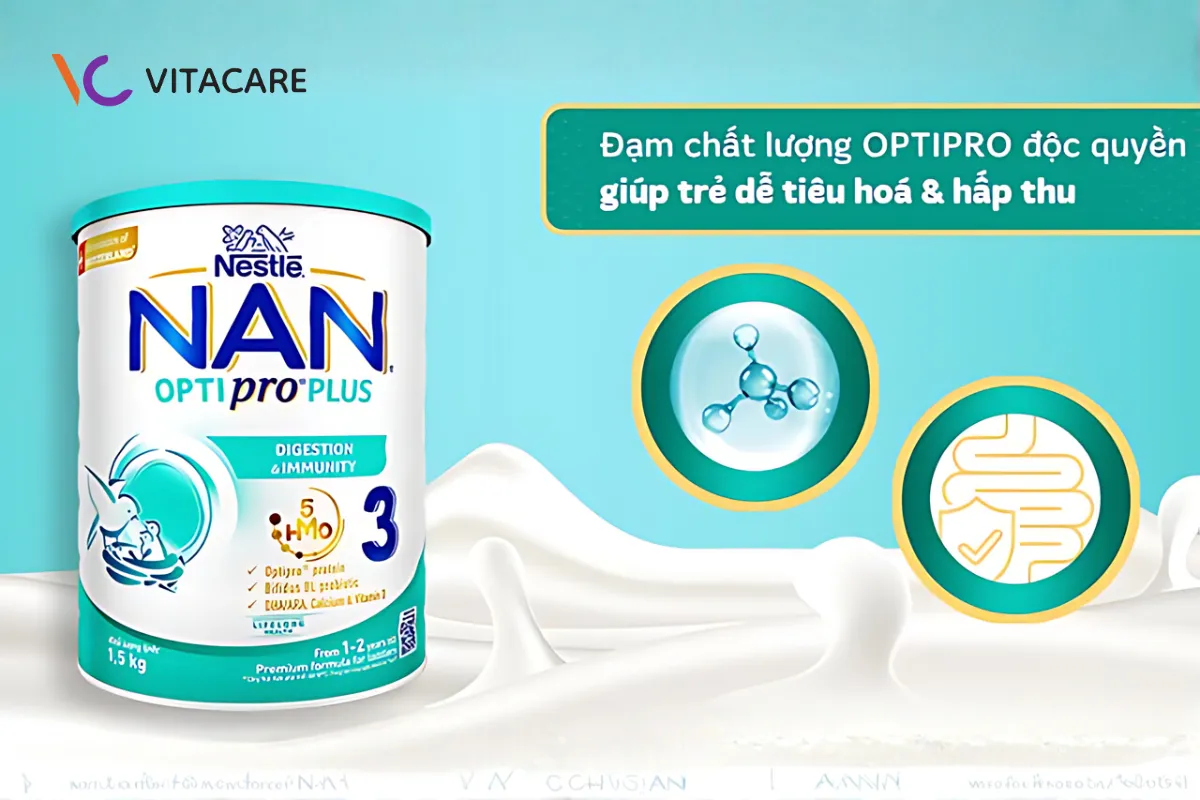 Sữa công thức phát triển toàn diện NAN Optipro Plus cho bé từ 1-3 tuổi Sữa công thức phát triển toàn diện NAN Optipro Plus cho bé từ 1-3 tuổi