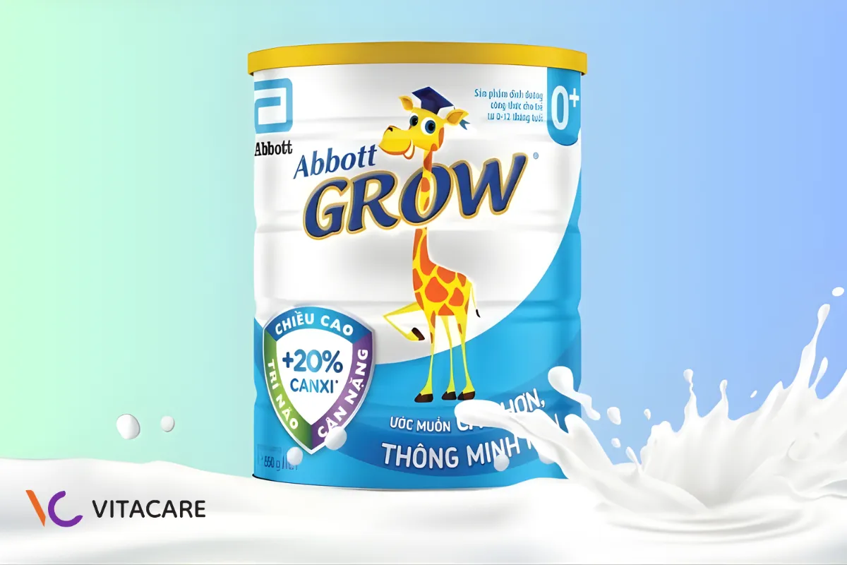 Sữa bột Abbott Grow 0+ cho bé dưới 1 tuổi phát triển toàn diện Sữa bột Abbott Grow 0+ cho bé dưới 1 tuổi phát triển toàn diện