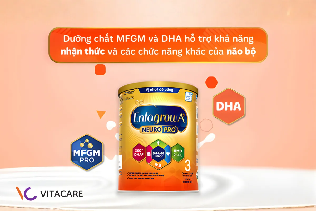 Sữa Enfagrow NeuroPro C-Sec hỗ trợ phát triển não bộ toàn diện Sữa Enfagrow NeuroPro C-Sec hỗ trợ phát triển não bộ toàn diện