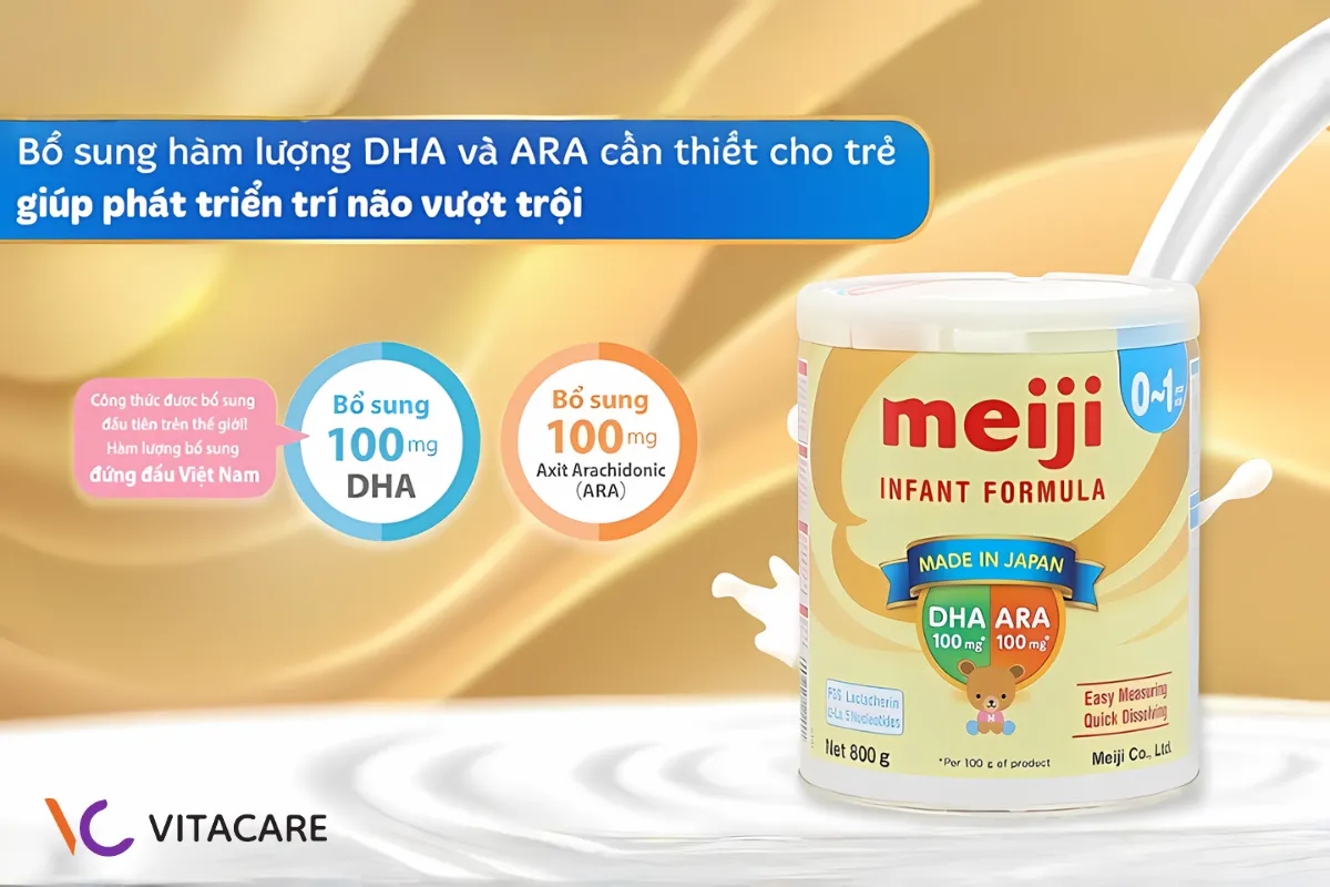 Sữa công thức phát triển trí não Meiji Nhật Bản Sữa công thức phát triển trí não Meiji Nhật Bản