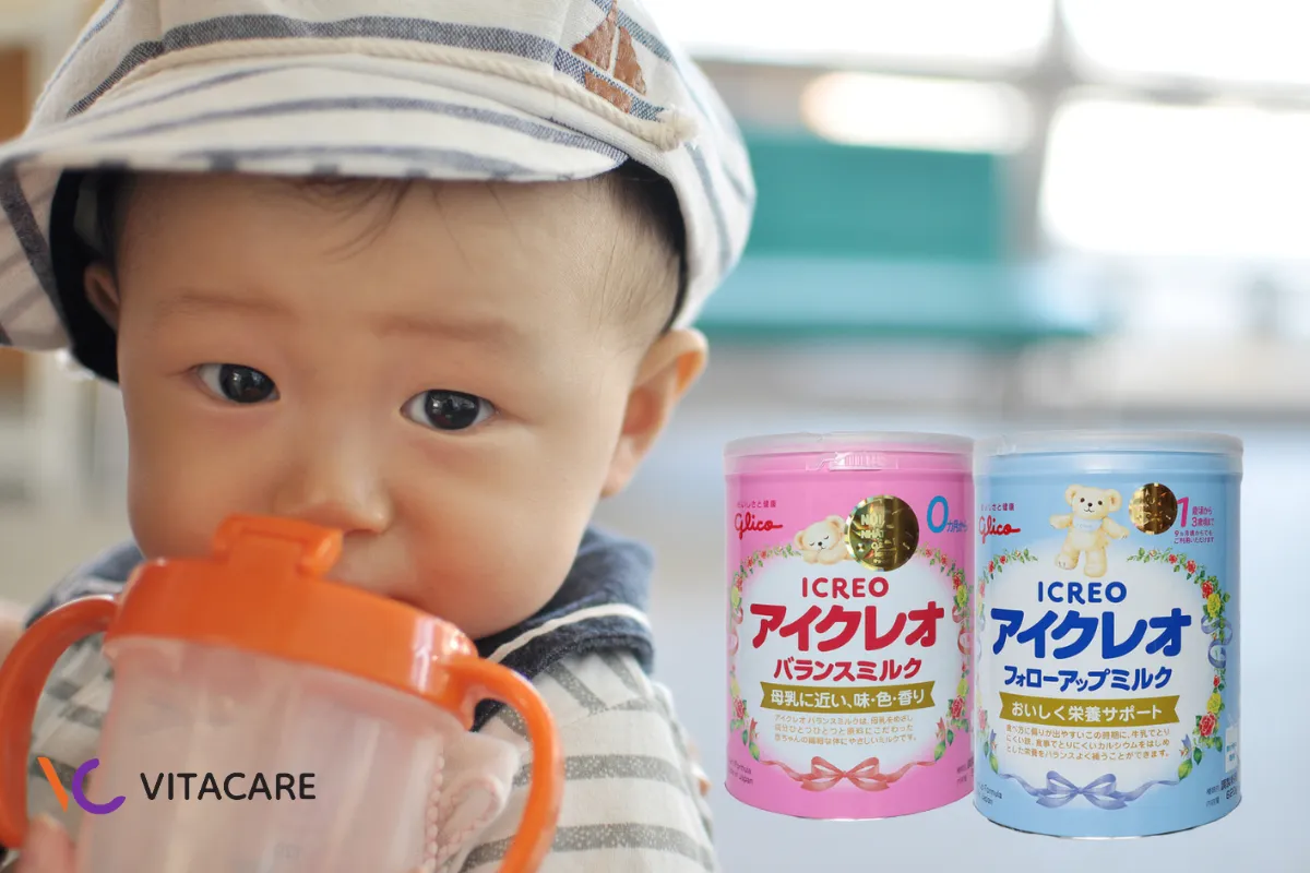 Glico Icreo với công thức mô phỏng gần nhất với sữa mẹ, giúp bé tăng cân đều đặn  Glico Icreo với công thức mô phỏng gần nhất với sữa mẹ, giúp bé tăng cân đều đặn