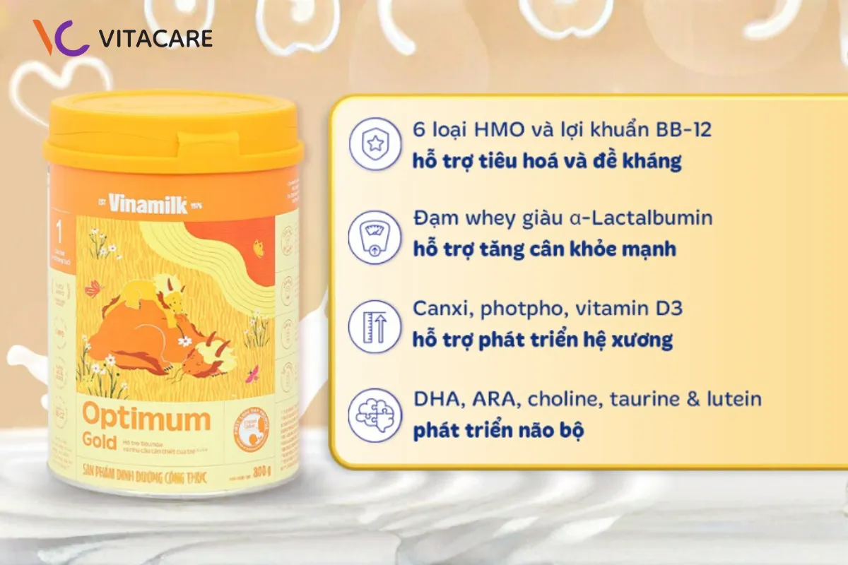 Sữa "mát" Optimum Gold hỗ trợ tiêu hóa nhẹ nhàng Sữa "mát" Optimum Gold hỗ trợ tiêu hóa nhẹ nhàng