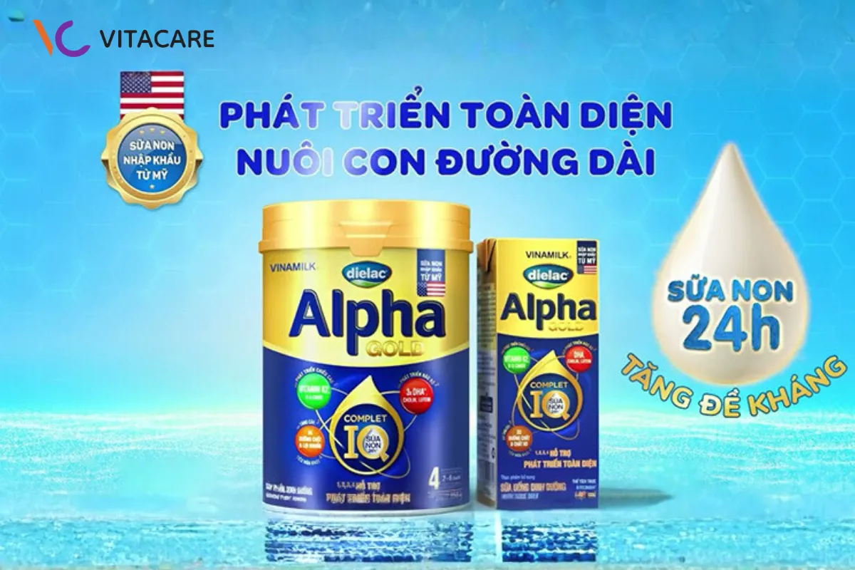 Sữa Dielac Alpha Gold IQ thân thiện hệ tiêu hóa trẻ Việt Sữa Dielac Alpha Gold IQ thân thiện hệ tiêu hóa trẻ Việt