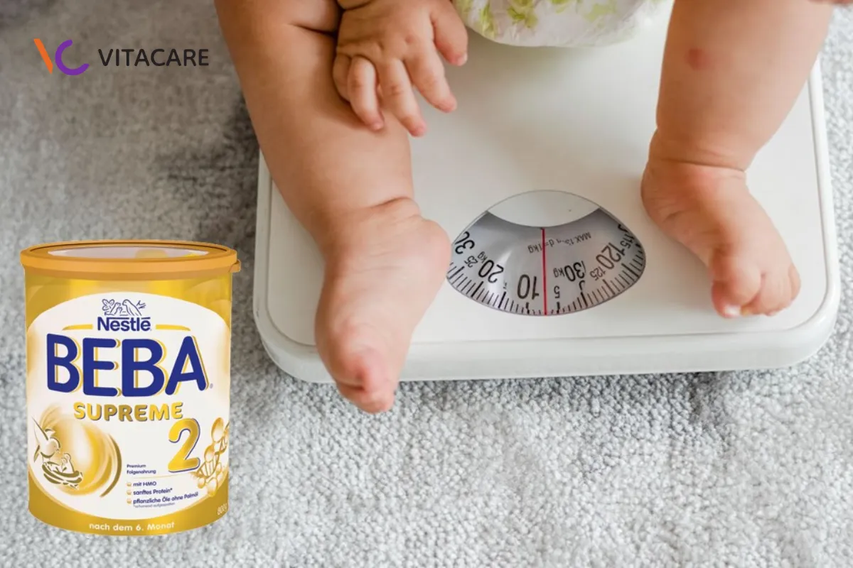 Sữa Beba giúp bé tăng cân đều đặn