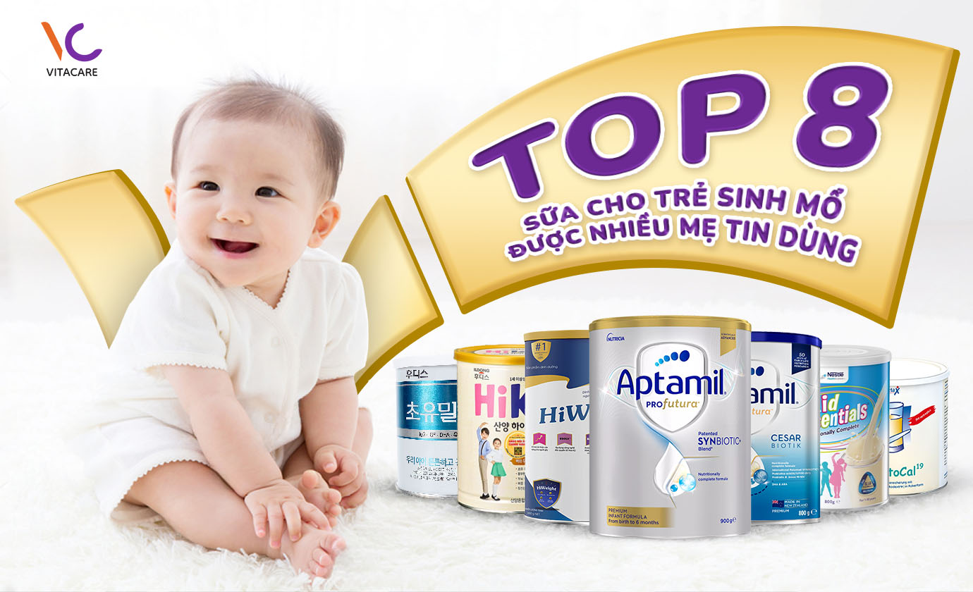 Top 8 sữa dành cho trẻ sinh mổ