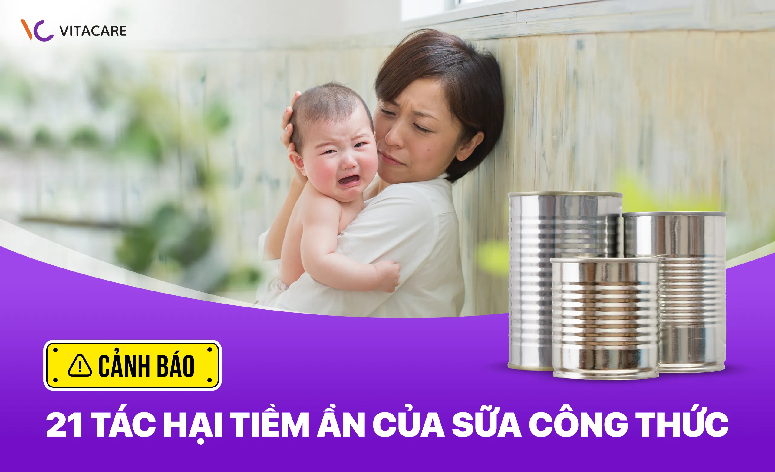 21 tác hại của sữa công thức
