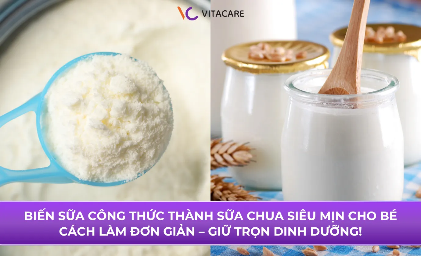 Hướng dẫn mẹ cách làm sữa chua từ sữa công thức đơn giản tại nhà