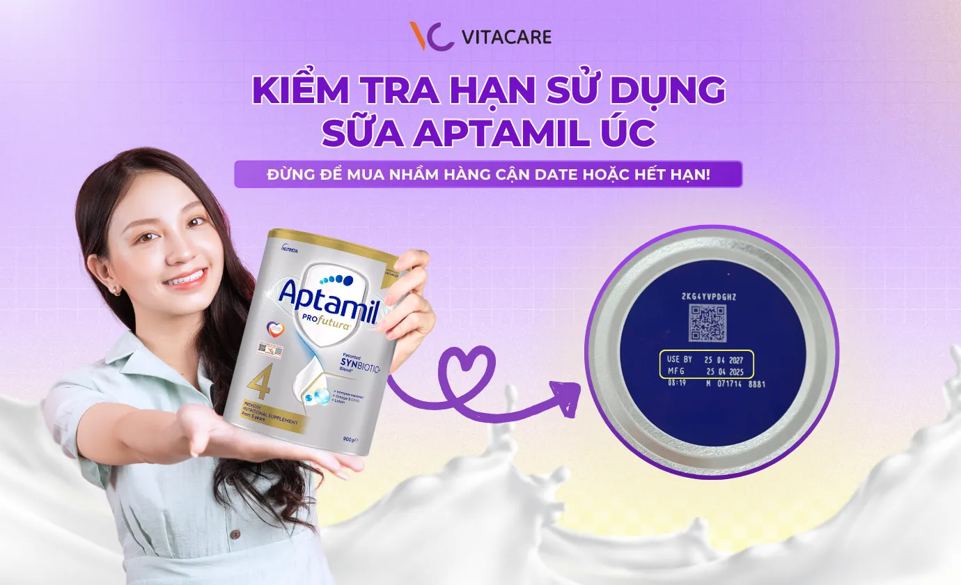Hạn sử dụng sữa Aptamil Úc