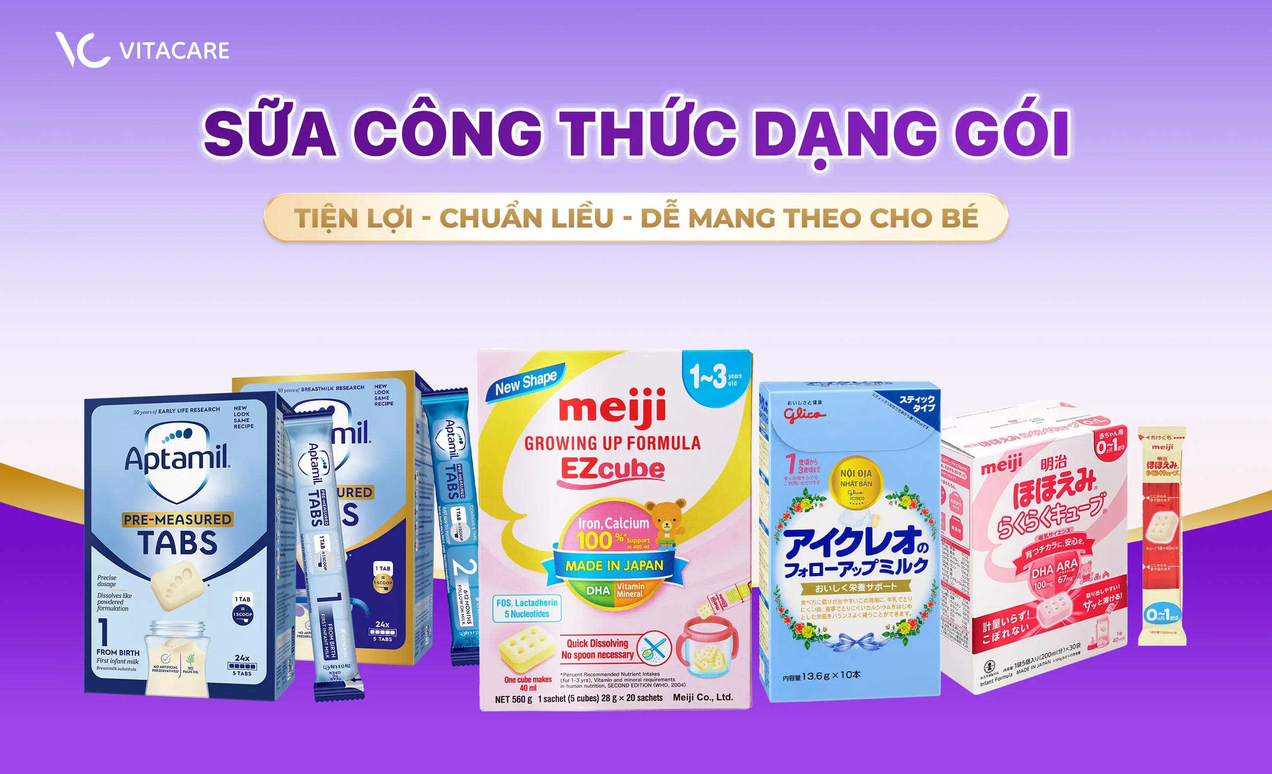sữa công thức dạng gói