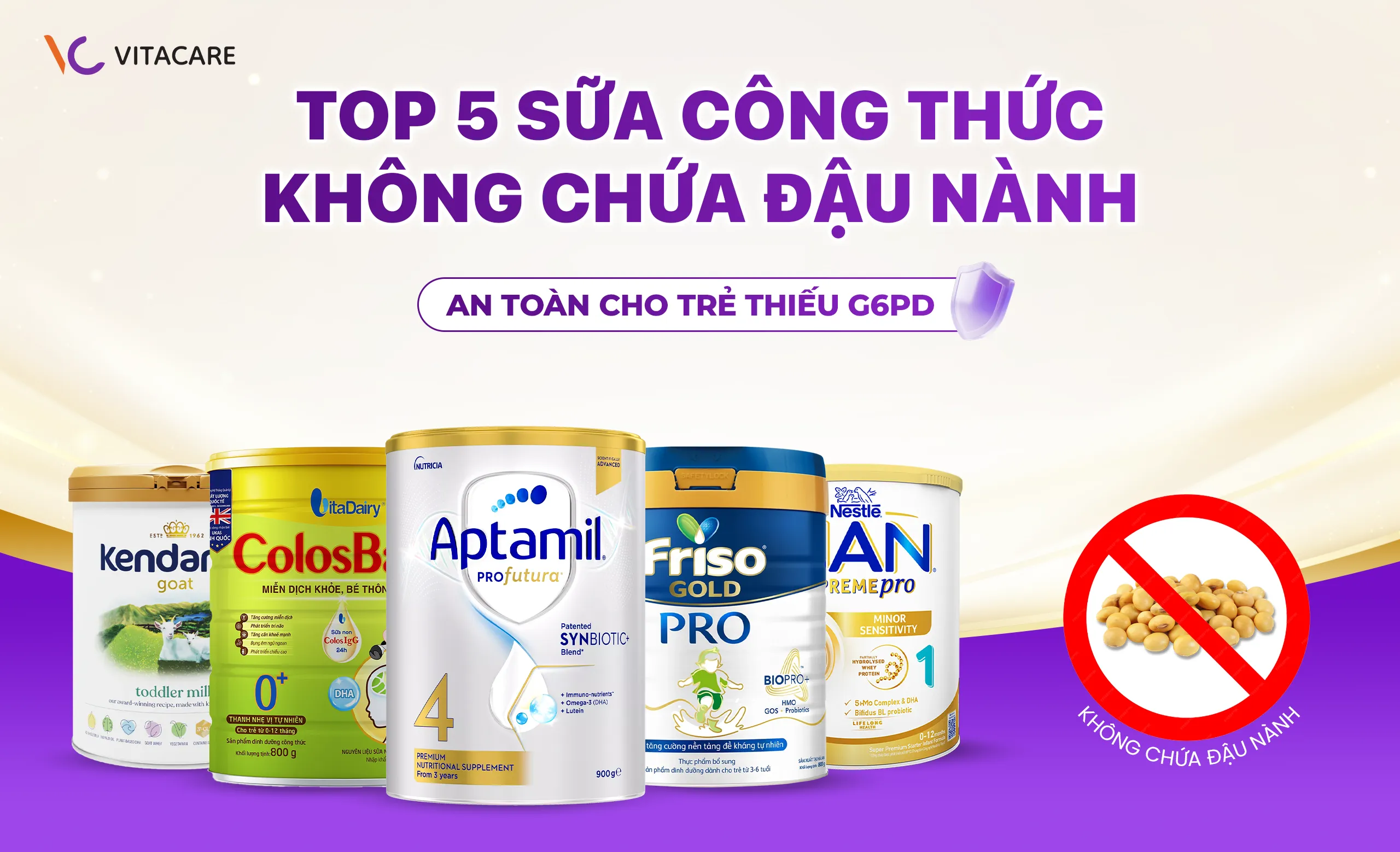 sữa công thức không chứa đậu nành