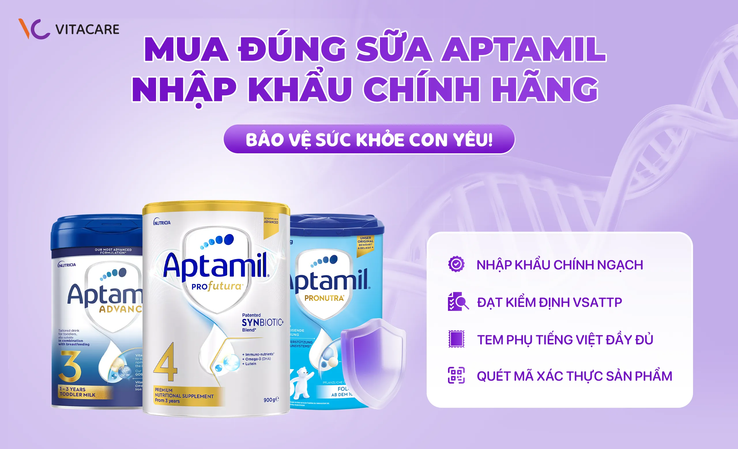 Aptamil nhập khẩu chính hãng