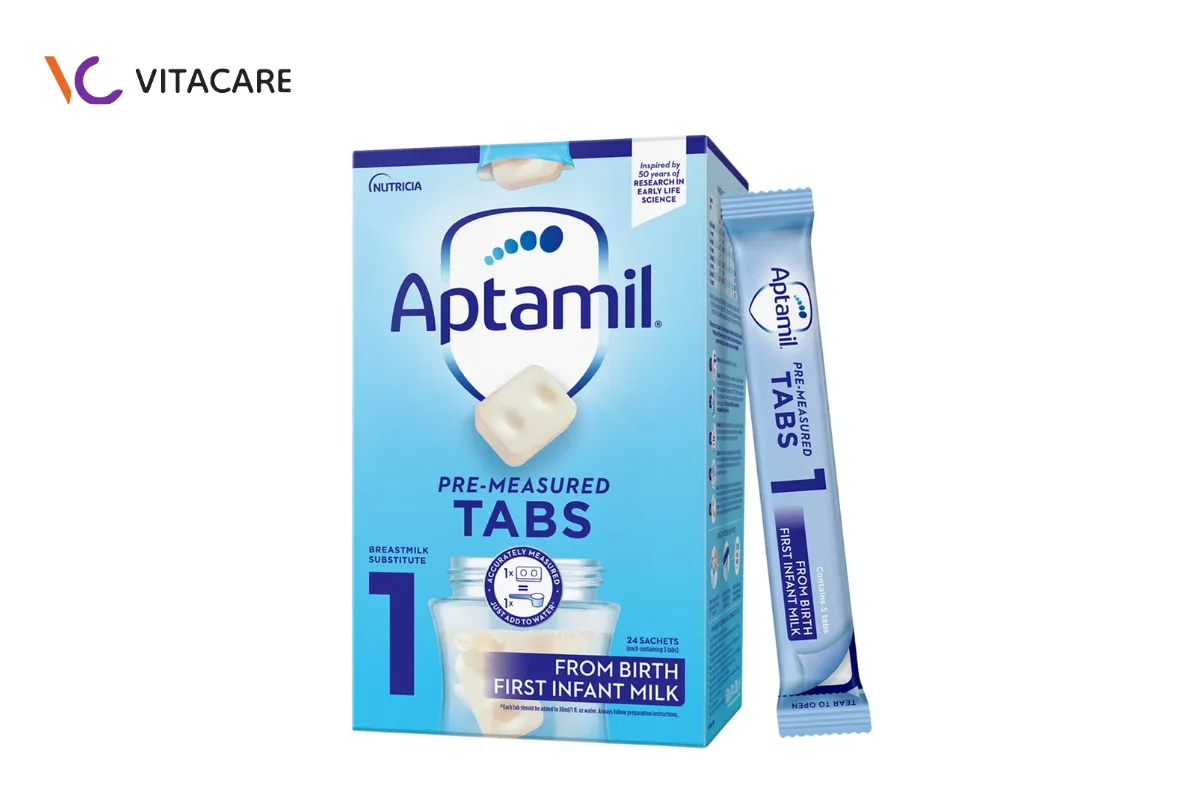 Các bước pha sữa Aptamil dạng thanh số 1 của Anh Các bước pha sữa Aptamil dạng thanh số 1 của Anh