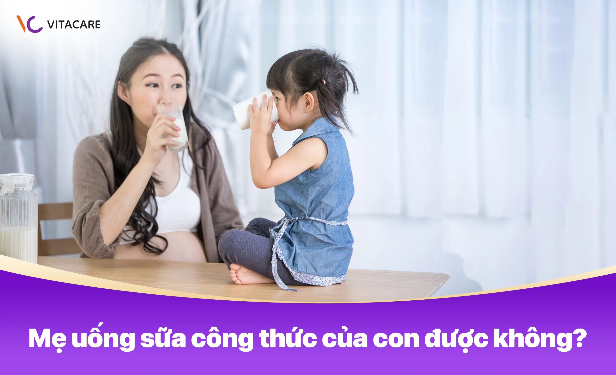 Mẹ uống sữa công thức của con được không
