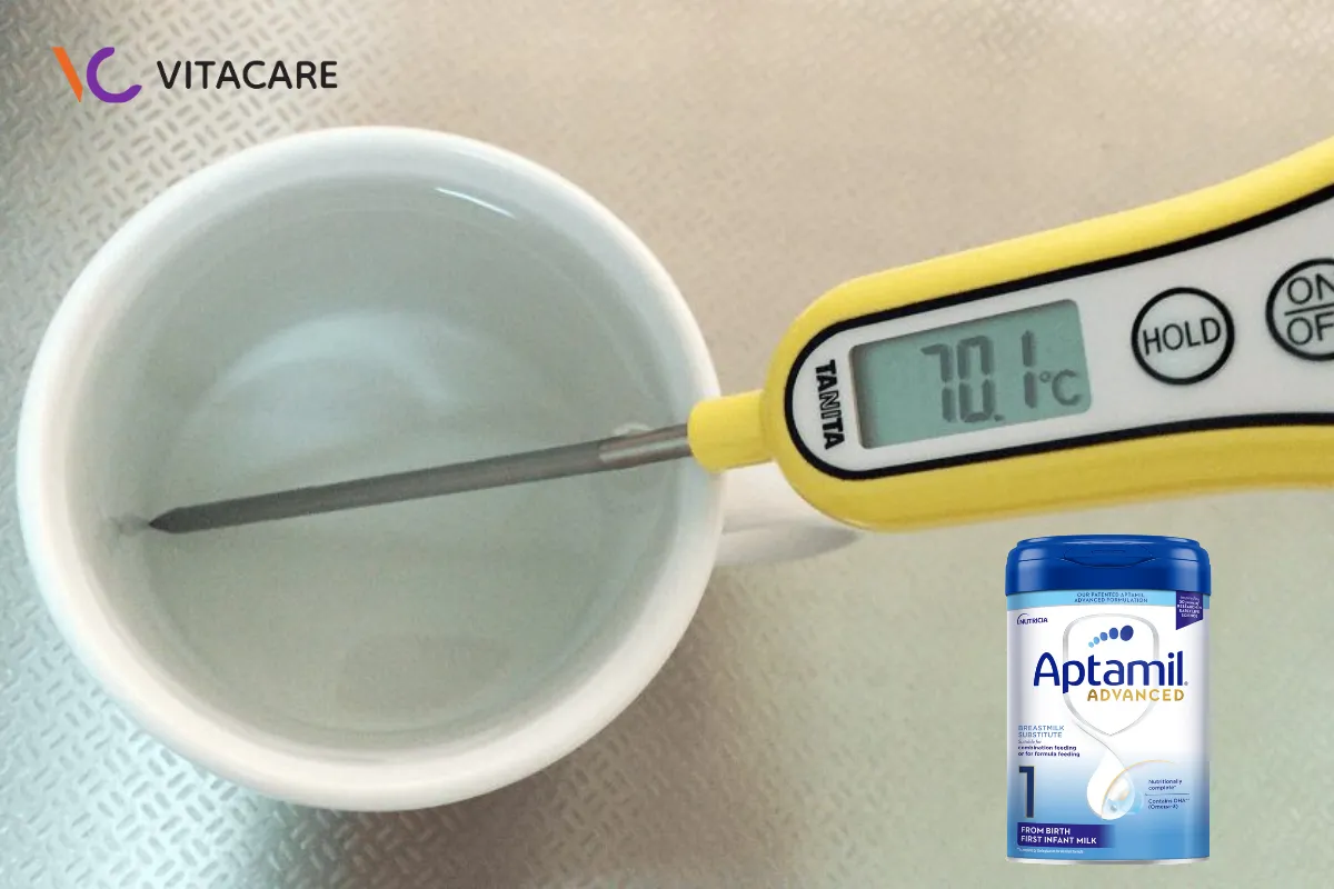 Nhiệt độ pha sữa aptamil