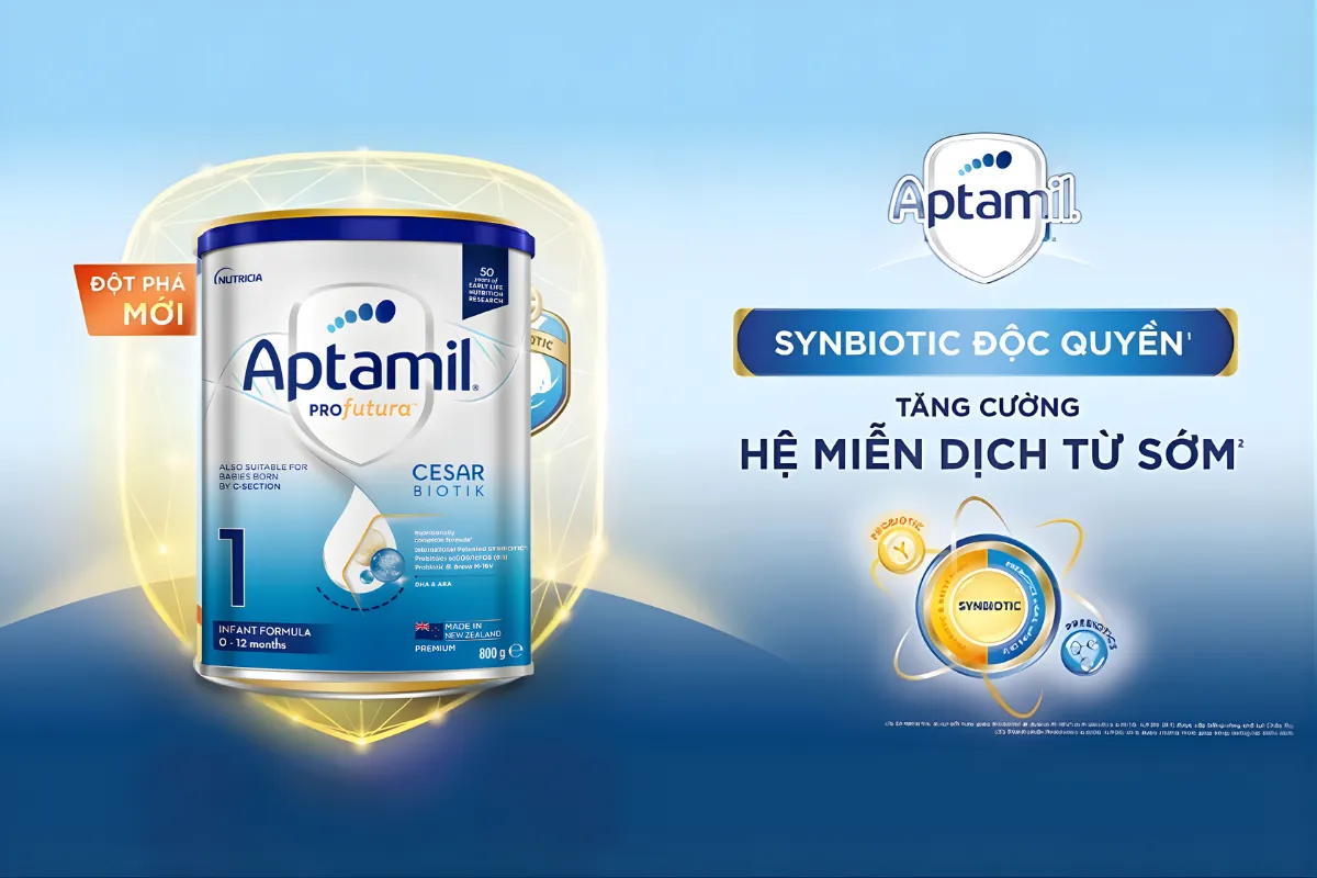 Sữa Aptamil cho trẻ sinh mổ