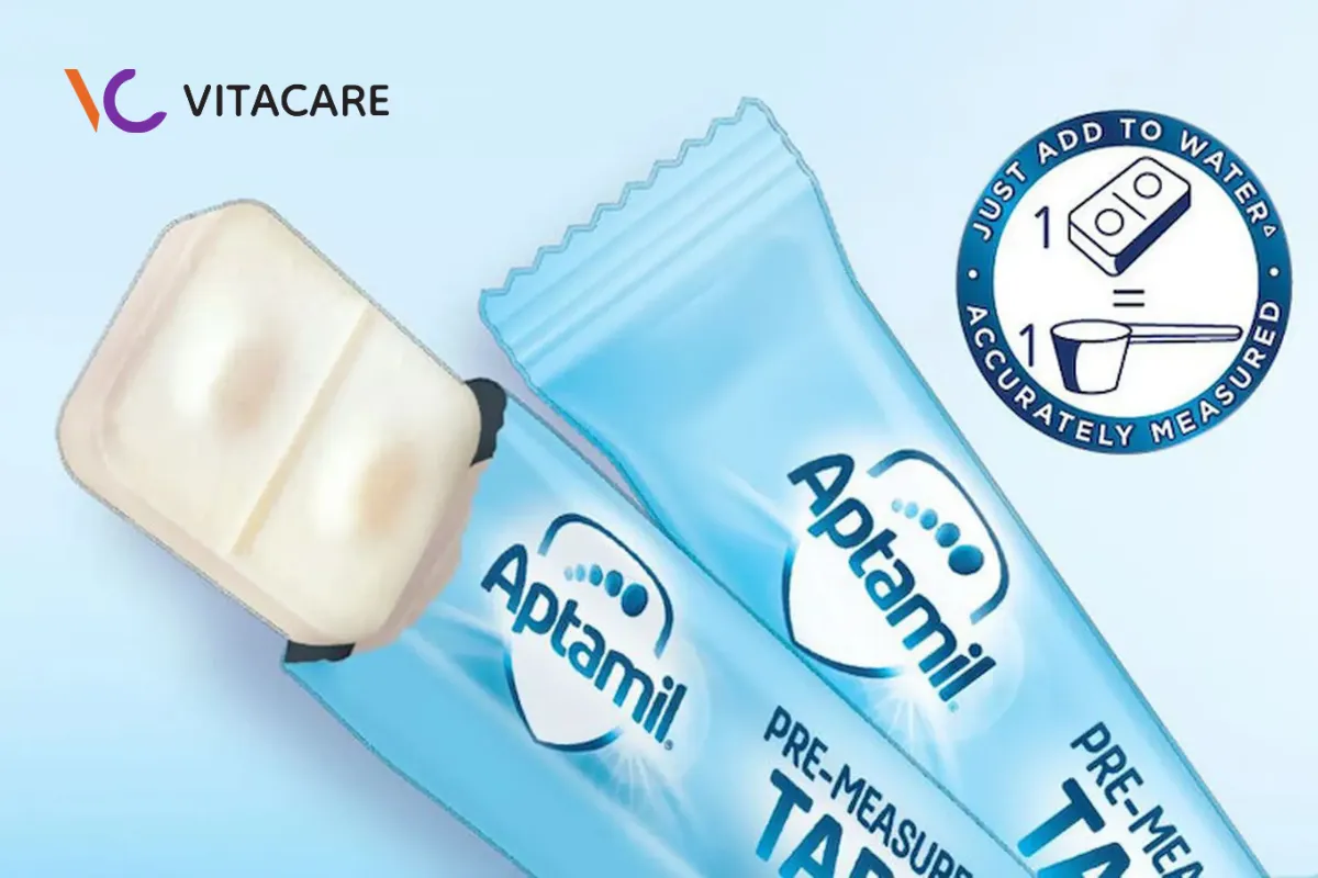 Aptamil dạng thanh vẫn giữ nguyên công thức “mát” đặc trưng với vị nhạt, thơm nhẹ