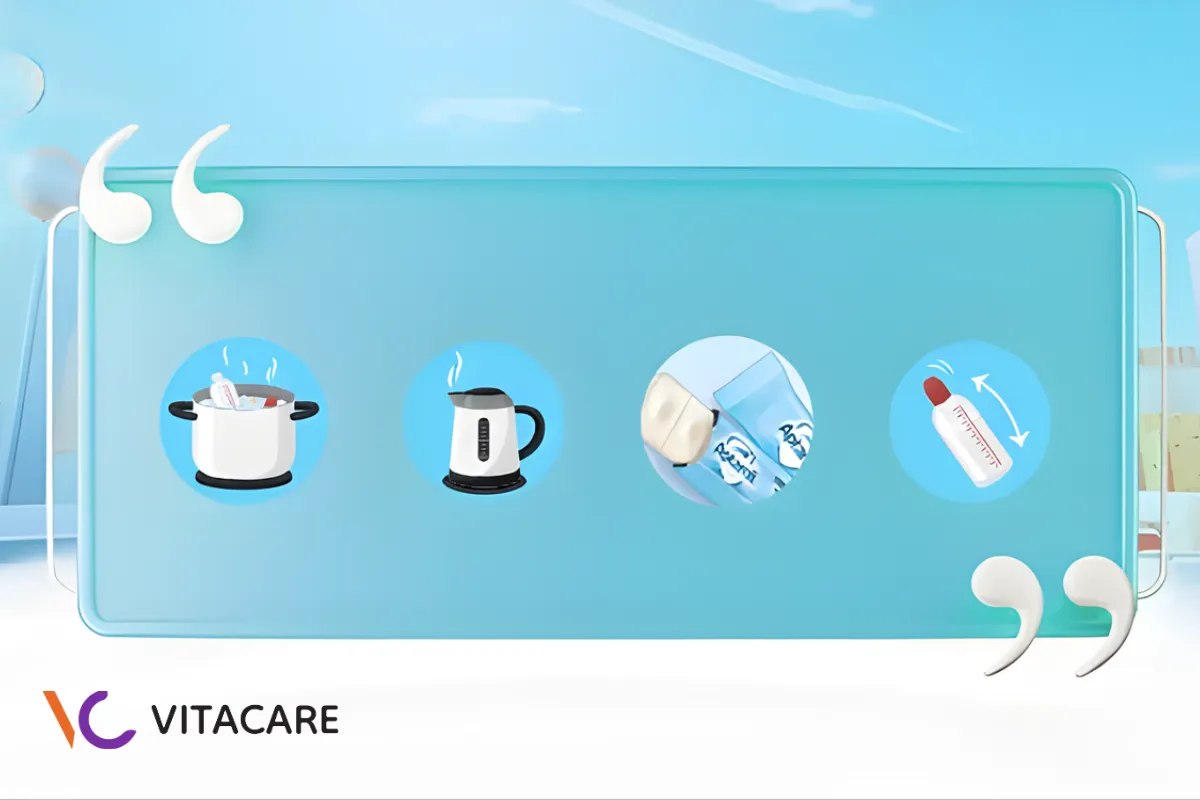 Các bước pha sữa Aptamil dạng thanh số 1, 2 của Anh đúng chuẩn