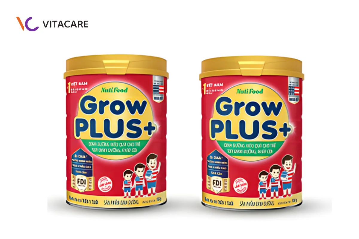 Sữa Nutifood Grow Plus đỏ sở hữu vị ngọt béo đặc trưng của sữa năng lượng cao