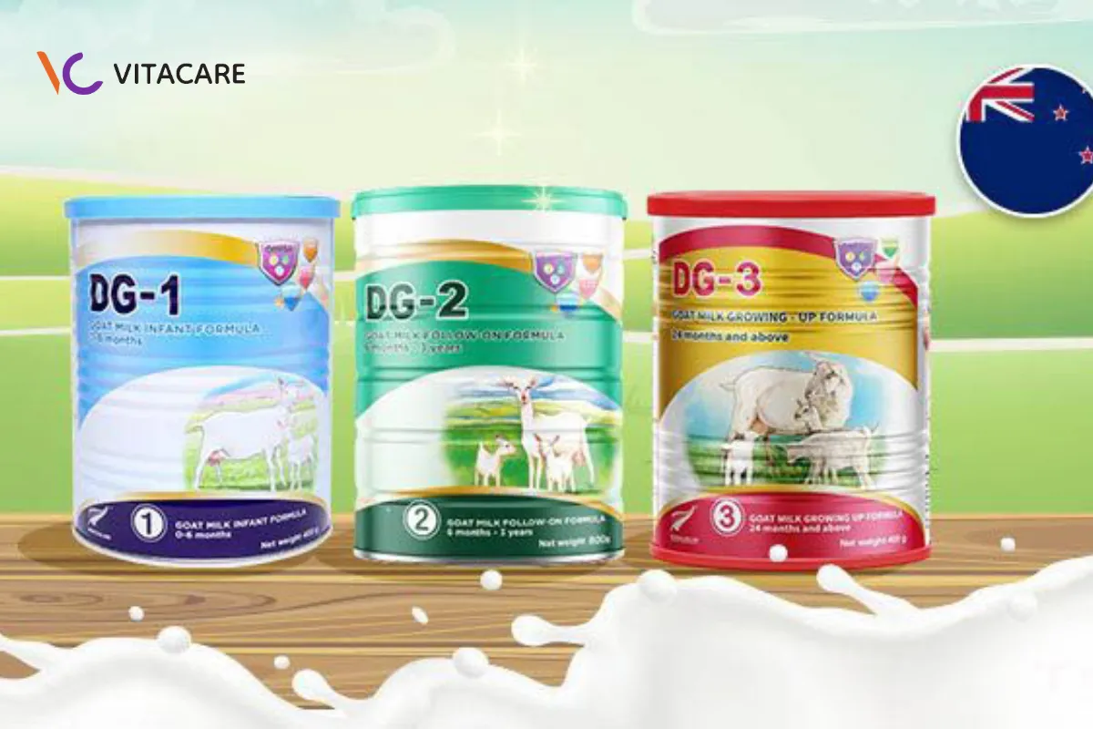 Sữa DG Goat Milk hạt béo nhỏ, hấp thu nhanh, giảm đầy hơi Sữa DG Goat Milk hạt béo nhỏ, hấp thu nhanh, giảm đầy hơi
