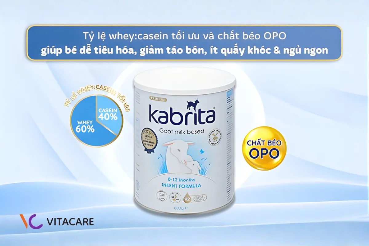Sữa dê Kabrita tự nhiên dịu nhẹ cho hệ tiêu hóa Sữa dê Kabrita tự nhiên dịu nhẹ cho hệ tiêu hóa