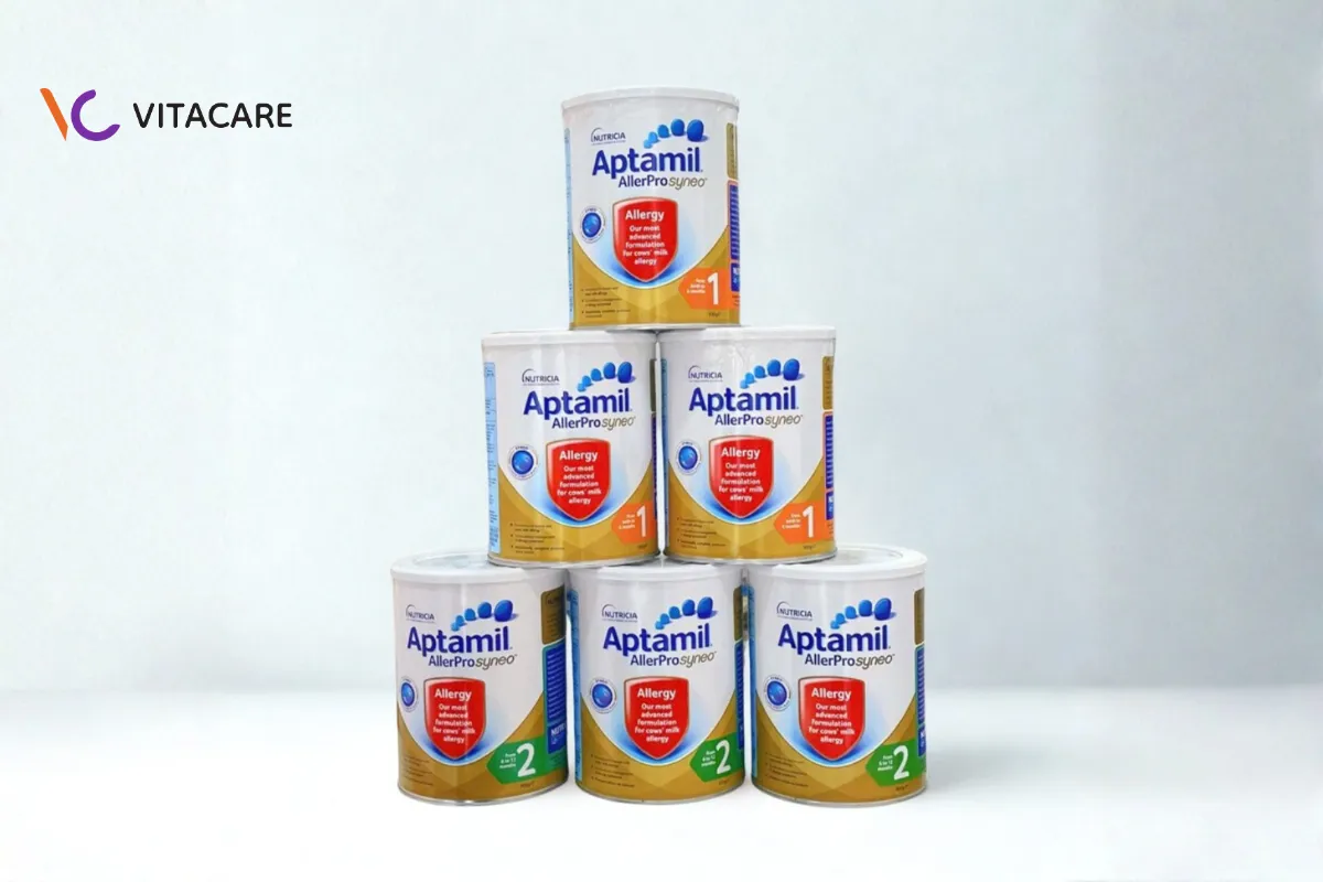 Sữa Aptamil AllerPro Syneo tối ưu cho trẻ dị ứng đạm bò Sữa Aptamil AllerPro Syneo tối ưu cho trẻ dị ứng đạm bò
